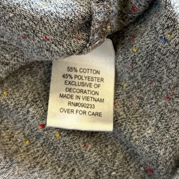 On the Byas Colorblock S/S Henley Tee Shirt Mens L Gray Speckled Teal Pocket - Picture 6 of 10